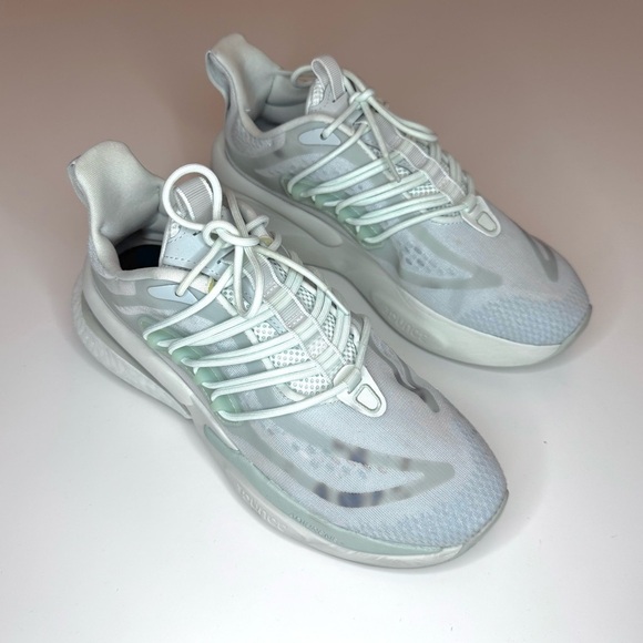 Adidas Women’s ALPHABOOST V1 SHOES Gray Sneakers Size- 9 - Picture 4 of 10